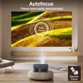 Miniatyrbild 4 av 4: XIWBSY Android-projektor, 25000 lumen ljusstyrka, 25000:1 kontrastförhållande,32G autofokus, EU-kontakt