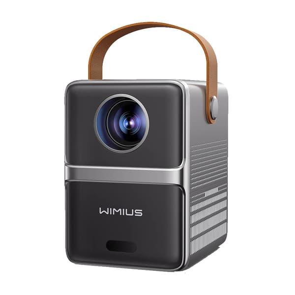Transportabel LCD-projektor, 18000 lumen lysstyrke, Bluetooth- og WiFi-forbindelse,som billede, EU stik