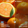 Miniatyrbillede 3 af 4: Full HD projektor, 19000 lumen lysstyrke, automatisk fokus og keystone-korrektion,Android-version