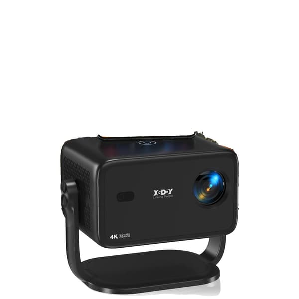 Projektor, 18000 Lumen, 1080P-upplösning, WiFi 6-anslutning,svart