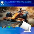 Miniatyrbillede 5 af 8: OBOSOE 4K projektor HY300 Pro – Android 11, 5G WiFi, Bluetooth 5.2, 180° drejelig, automatisk vandret justering