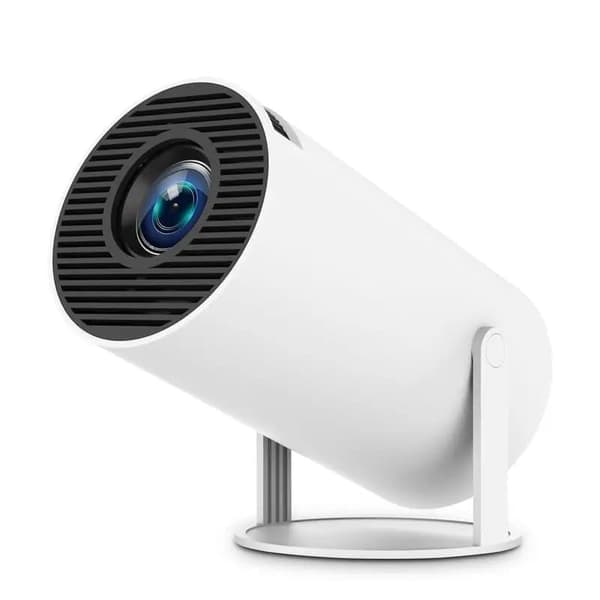 OBOSOE 4K projektor HY300 Pro – Android 11, 5G WiFi, Bluetooth 5.2, 180° drejelig, automatisk vandret justering