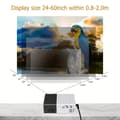 Miniatyrbillede 6 af 7: OBOSOE miniprojektor 720P HD med 3D-teknologi – USB/AV/IOS/Android-kompatibel