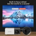 Miniatyrbillede 7 af 7: OBOSOE miniprojektor 720P HD med 3D-teknologi – USB/AV/IOS/Android-kompatibel