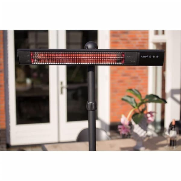Sunred Stående varmeovn Royal Diamond Dark rose-gullkarbon 2500W svart