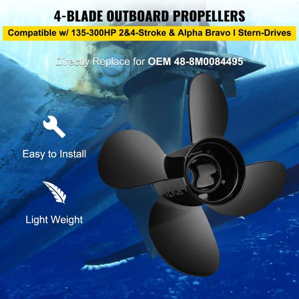 Udenbords propeller, 14" diameter, 19" pitch