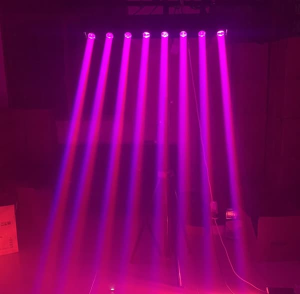 LED Scenebelysning, RGBW Quad LED, Bevægelig Hovedstråle