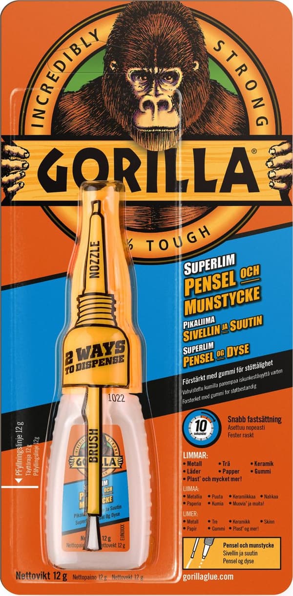 GORILLA SUPELIM Pensel &  Munstycke 12 gram
