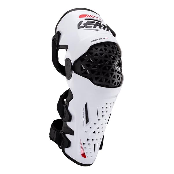 Leatt Knæ-og Skinnebensbeskytter Dual Axis Pro Hvid L-XL