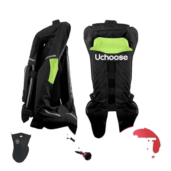 Motorcykel Airbag Vest, Reflekterende Sikkerhed, CE Beskytter, 004-LV, XL