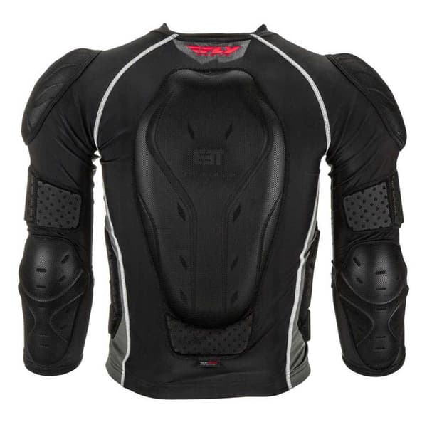 Fly Racing Barricade Beskyttelsesjakke Sort XL