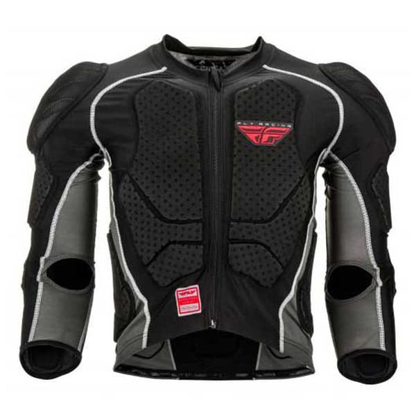 Fly Racing Barricade Beskyttelsesjakke Sort XL
