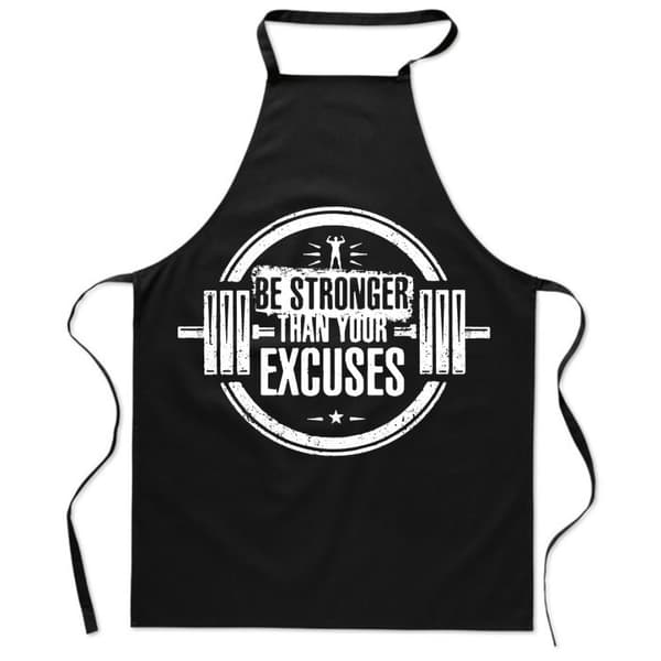 TRYCKT FÖRKLÄDE kök SKIVSTÅNGSTRÄNING Crossfit Gym STRONG gym