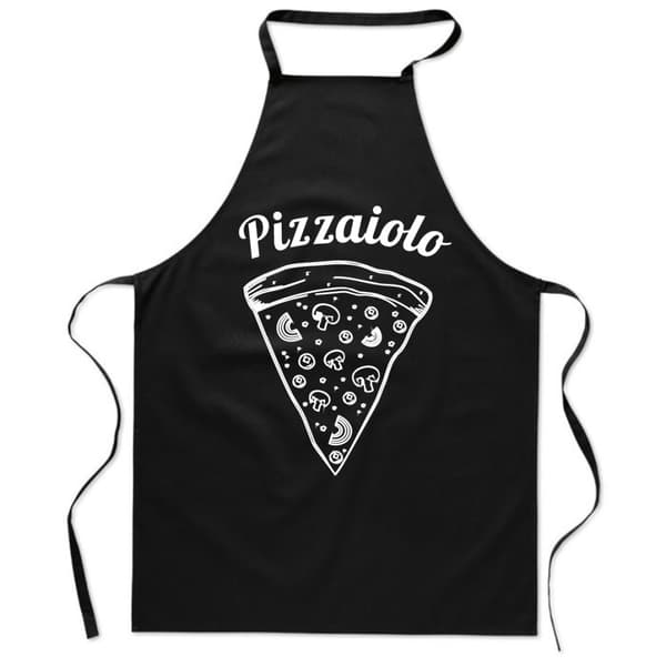 Bomullsförkläde med tryck kök Pizzaiolo Pizzaälskare herrpresent