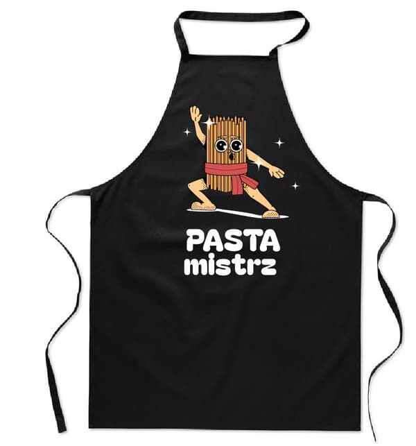 FÖRKLÄDE MED TRYCK kök PASTA MASTER spaghetti herrpresent till pappa