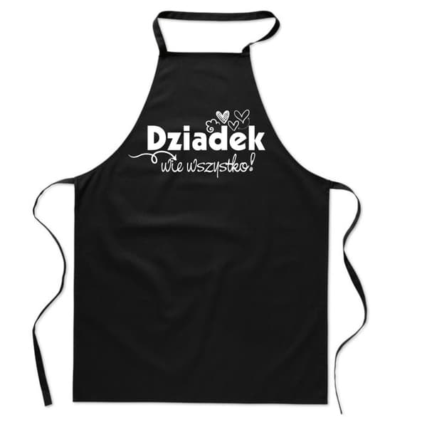 KÖKSFÖRKLÄDE svart MORFARS VET present till morfars dag FA_433_cz
