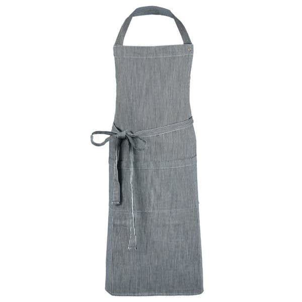Zollner - 4123-3604-075100-996 - Kökförkläde, Grillförkläde med fickor, justerbart, svart vitt