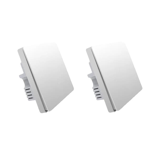 Smart Vægkontakt, ZigBee Trådløs, INGEN Neutral, 2x d1 ingen neutral 1k