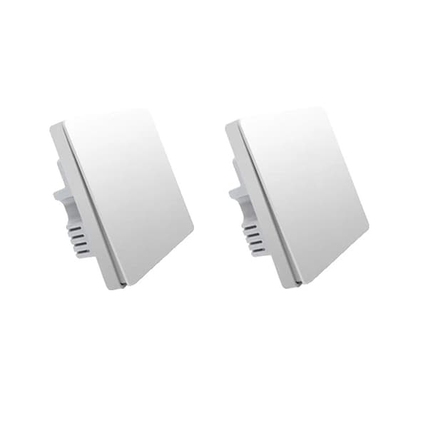 Smart Vægkontakt, ZigBee Trådløs, INGEN Neutral, 2x d1 ingen neutral 1k