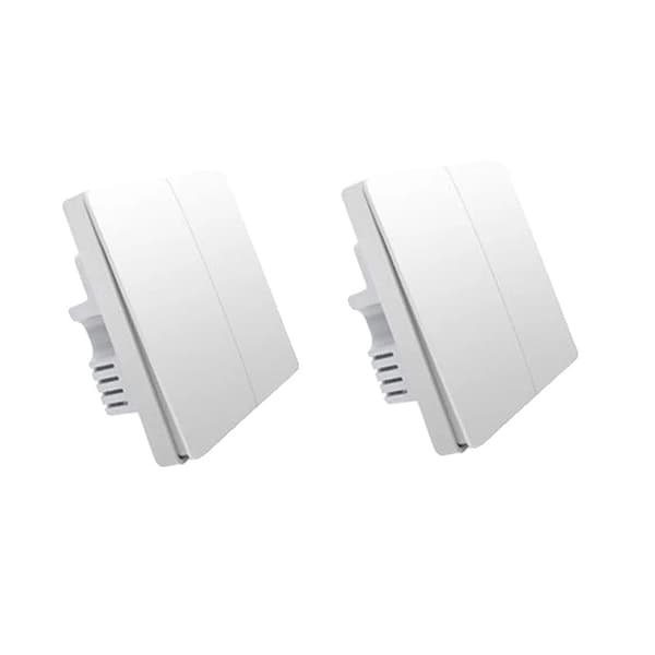 Smart Vægkontakt, ZigBee Trådløs, INGEN Neutral, 2x d1 ingen neutral 1k