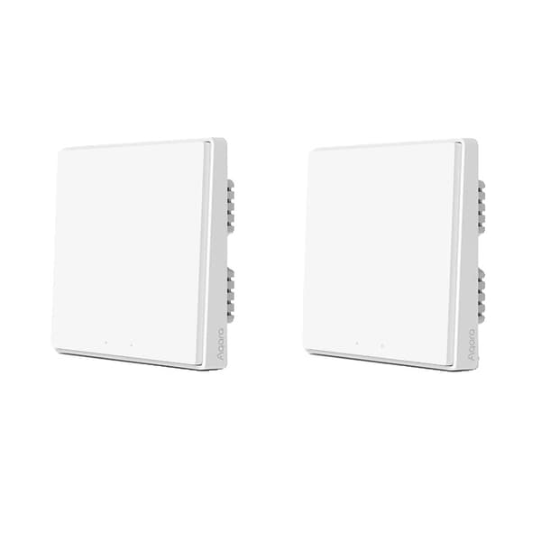 Smart Vægkontakt, ZigBee Trådløs, INGEN Neutral, 2x d1 ingen neutral 1k