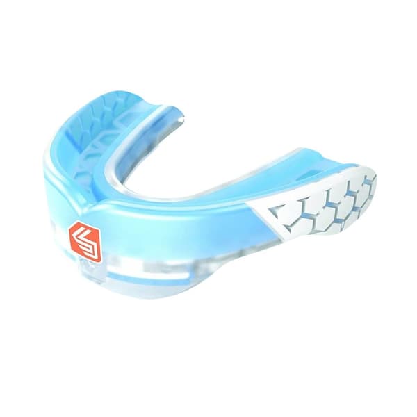 Shock Doctor Unisex Adult Max Power Gel Mouth Guard Blue/White One Size