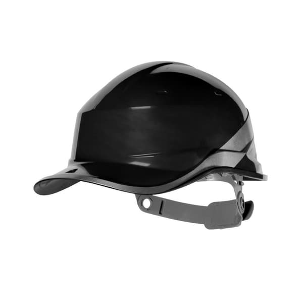 Delta Plus Hi-Vis Baseball Safety Helmet Black One Size