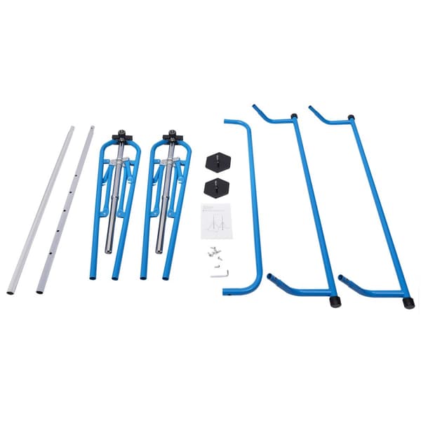 Folding Gymnastikstang, Justerbar Højde 115-155 cm, Indendørs og Udendørs Brug, Sikker og Robust Design