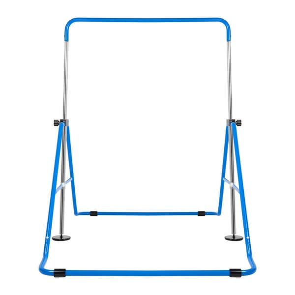 Gymnastikstång, Justerbar Höjd 2,9-4,3 fot, 150 kg Kapacitet,Blå