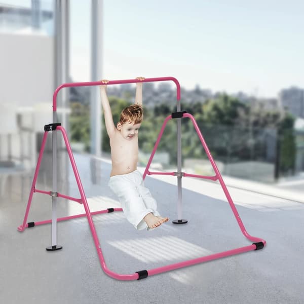 Horisontell Gymnastikstång, Justerbar Höjd, Fällbar Design, Stöder 100 kg