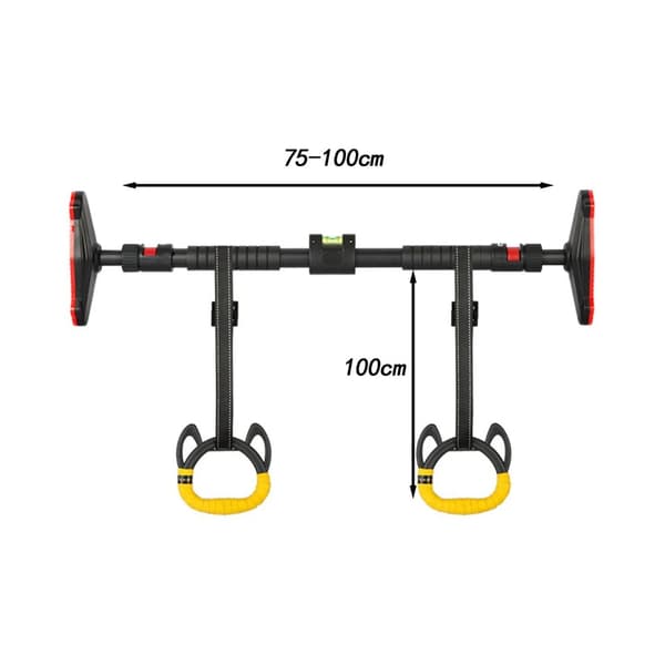 Barns Horisontell Bar, Justerbar Höjd 75-100 cm, 400 KG Viktkapacitet,100cm set