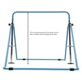 Miniatyrbillede 2 af 2: Justerbar Gymnastik Bar til Børn, 85-129,5cm Højde, 100kg Belastningskapacitet,Blå