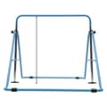 Miniatyrbillede 1 af 2: Justerbar Gymnastik Bar til Børn, 85-129,5cm Højde, 100kg Belastningskapacitet,Blå