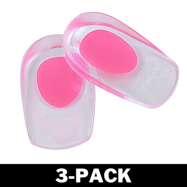 Hælindsats/Skoindsats Transparent Silikone 40-45 Lyserød 3-Pack
