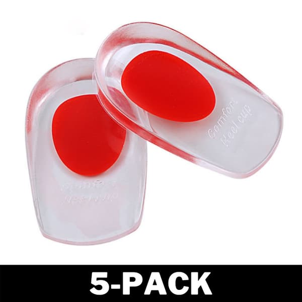 Hælindsats/Skoindsats Transparent Silikone 40-45 Rød