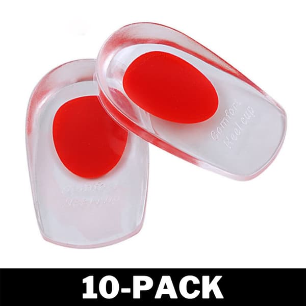 Hälinlägg / Skoinlägg i Silikon Transparent 40-45 Röd 10-Pack