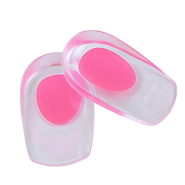 Heel insertti Silikoni Läpinäkyvä 35-39 Pinkki 1-Pack