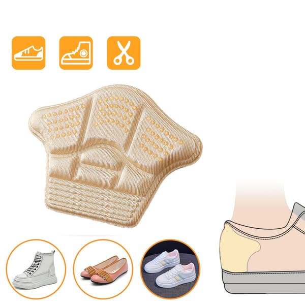 Bekväma Skyddande Hälinlägg Skoinlägg Innersulor Beige Beige, 5MM