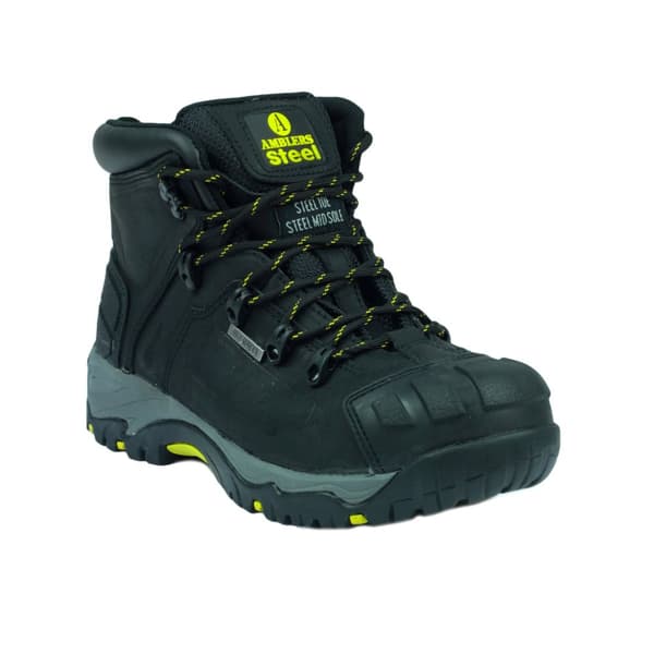 Amblers Mens FS32 Waterproof Padded Safety Boots Black 10.5 UK