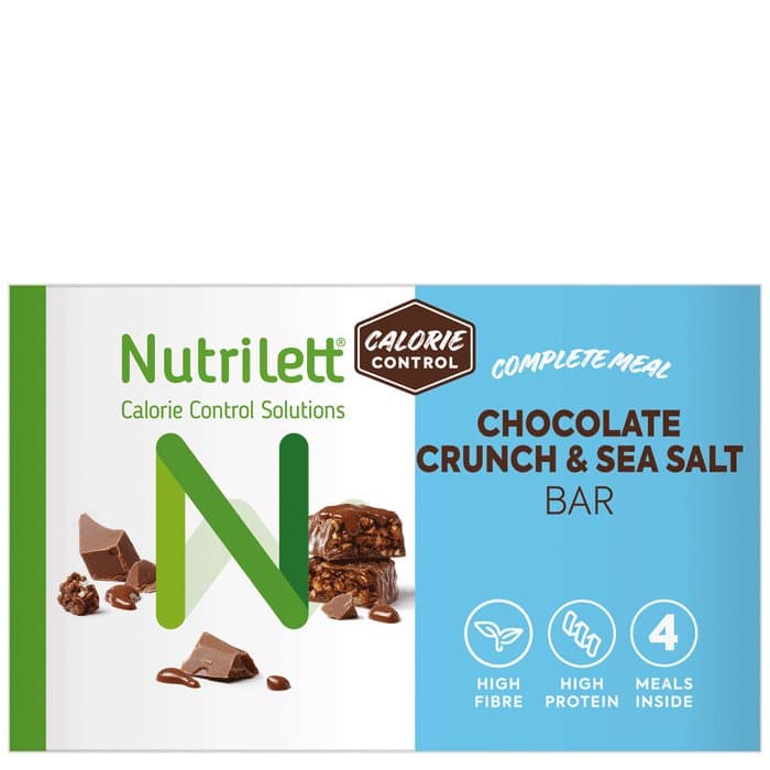 Nutrilett Chocolate Crunch Sea Salt bar 60 g, 4-pack