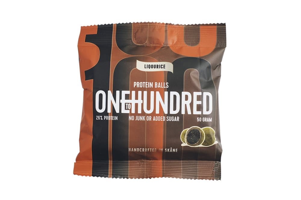 Onetohundred Protein Balls Liqourice 50 g x 10 st