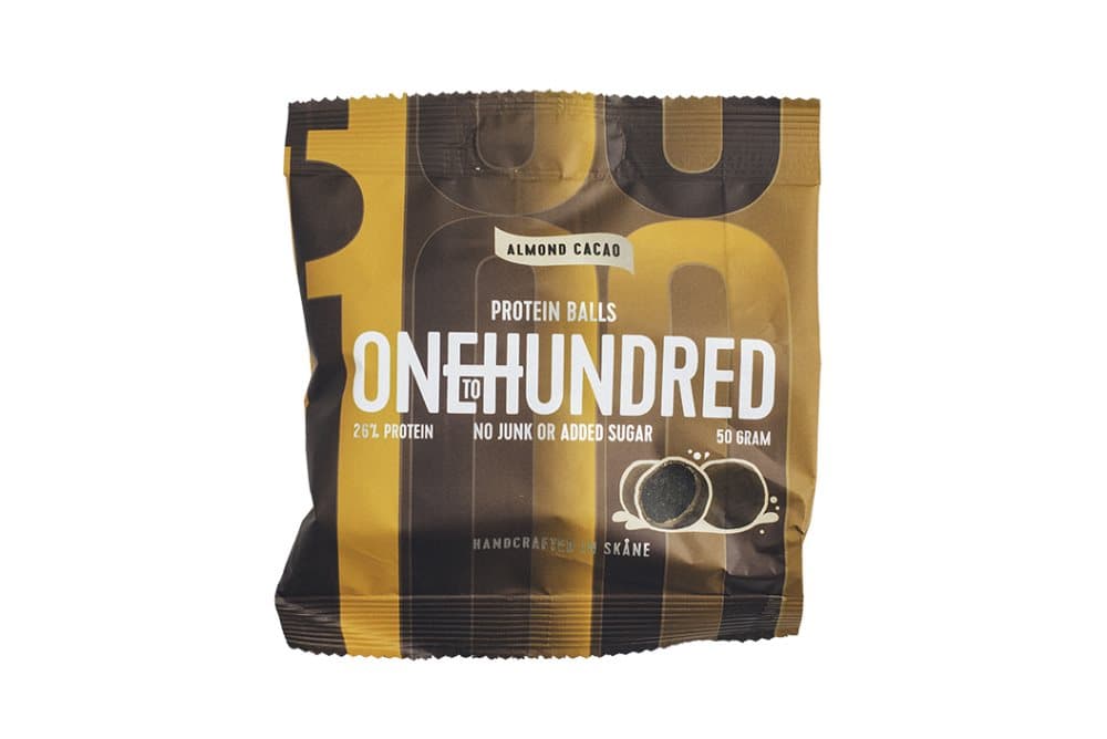Onetohundred Protein Balls Almond Cacao 50 g x 10 st