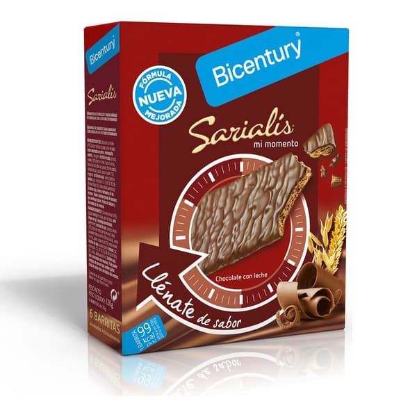 Energibar Bicentury Sarialis Chokolademælk Korn (6 uds)