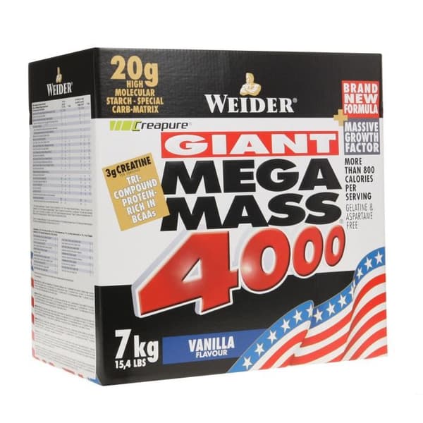 WEIDER MEGA MASS 4000 VANILJ 7 kg NTT