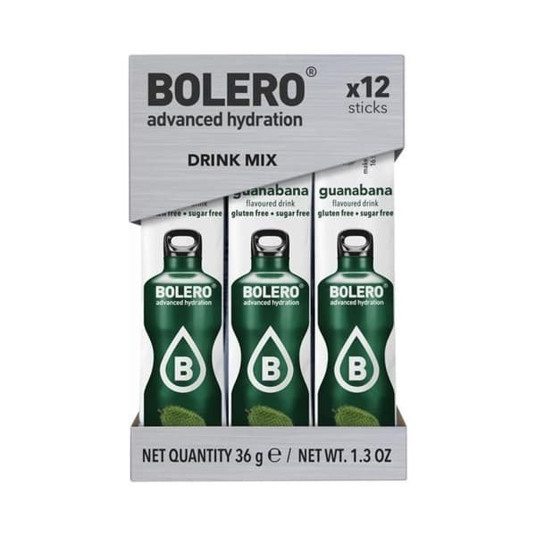 Sticks 12x3g Guanabana Bolero energidryck för sport
