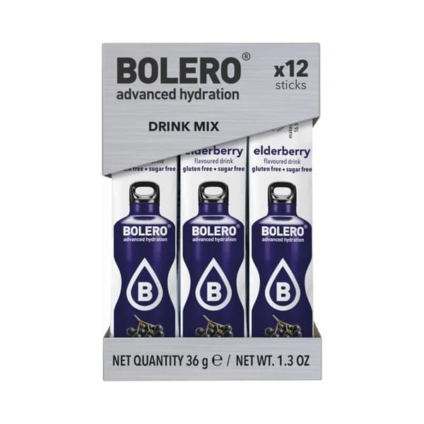 Sticks 12x3g Fläder Bolero Energidryck för sport