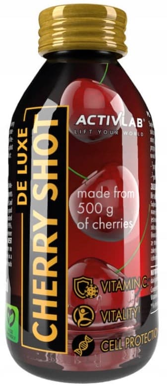 ACTIVLAB De Luxe Cherry Shot understøtter regenerering efter træning 80 ml