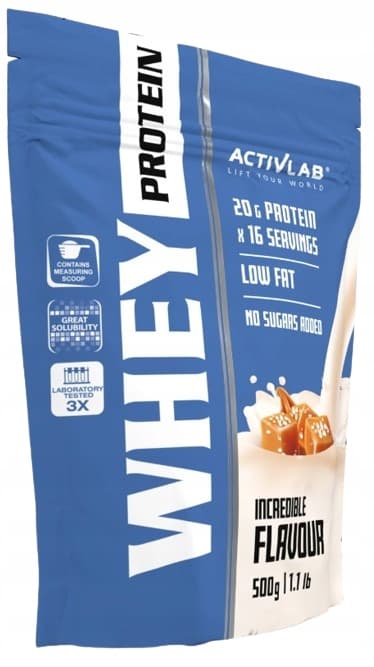 ACTIVLAB Vassleprotein HÖGPROTEINKOSTTILLSKOTT saltad karamell 500 g