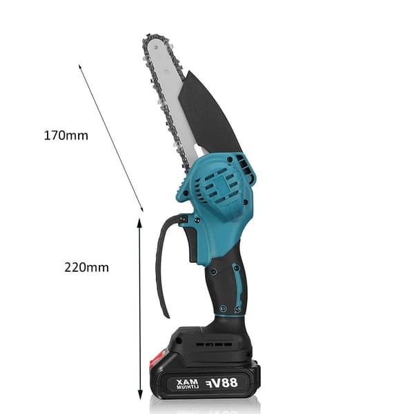 6" 1500 W moottorisaha moottorisaha moottorisaha oksasaha yhden käden saha 2 akulla