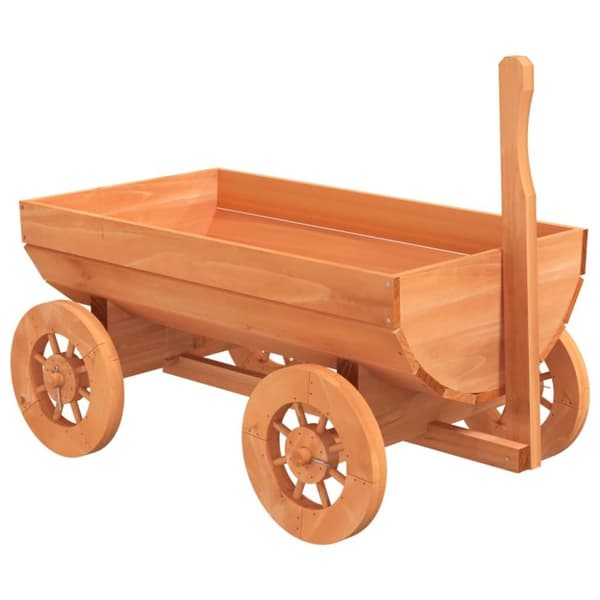 vidaXL dekorativ vogn 70x43x54 cm massivt fyrretræ